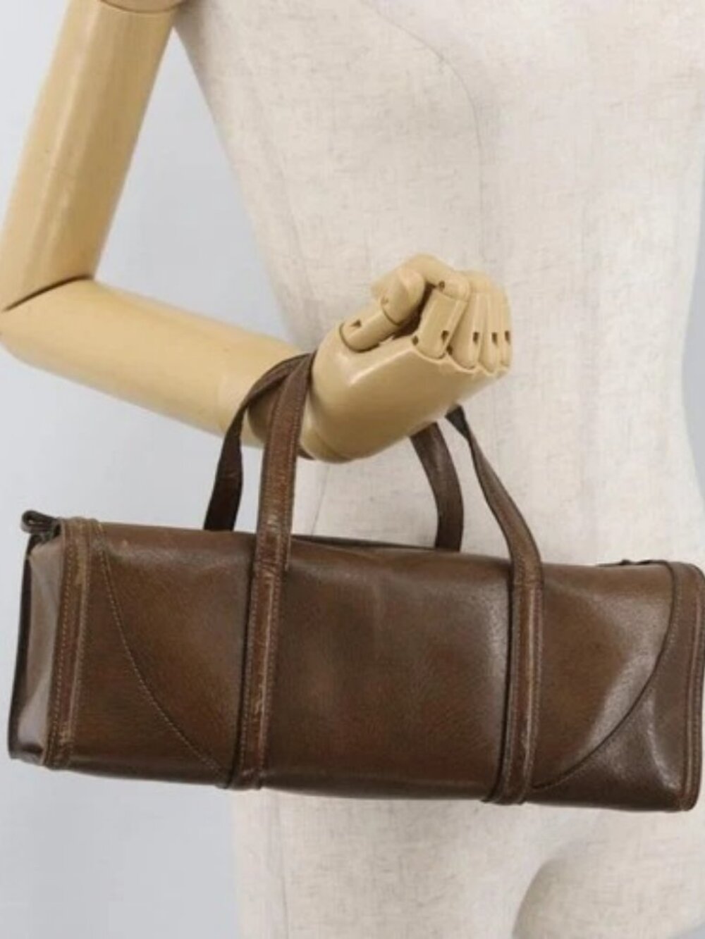 GUCCI Hand Bag Leather Brown Auth 173031 - Picture 15 of 16
